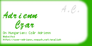 adrienn czar business card