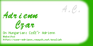 adrienn czar business card